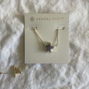 Jae Star Gold Pendant Necklace In Multi Drusy